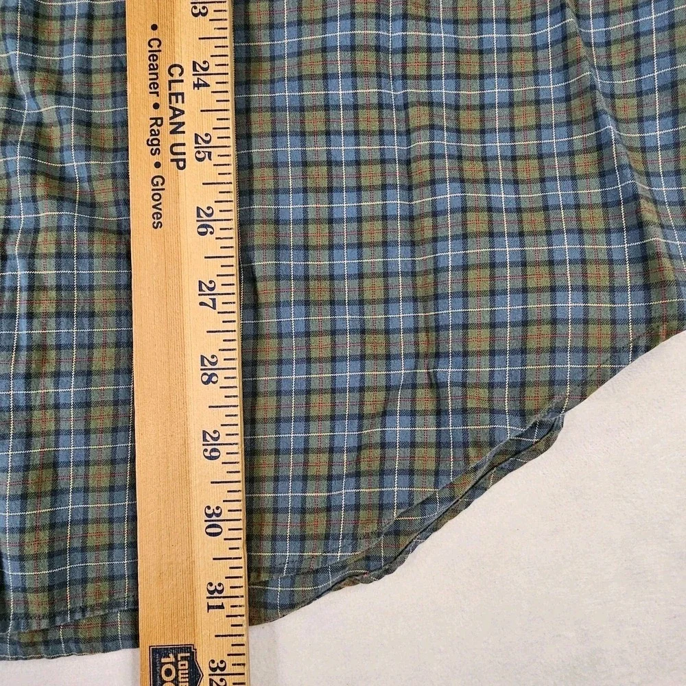 Polo Ralph Lauren Plaid Button Down Shirt Men's Size Large Classic Fit Gray